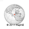 Outline Map of the Area around 69° 2' 31" N, 130° 49' 29" W, rectangular outline