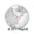 Outline Map of the Area around 69° 2' 31" N, 134° 22' 30" E, rectangular outline