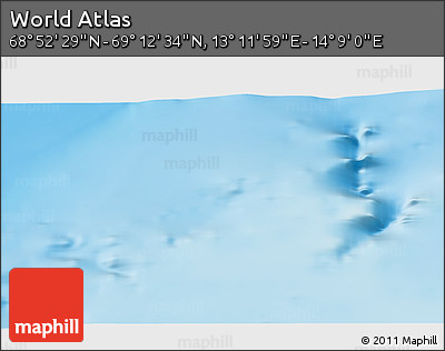 Physical 3D Map of the Area around 69° 2' 31" N, 13° 40' 30" E