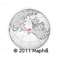 Outline Map of the Area around 69° 2' 31" N, 152° 55' 30" W, rectangular outline
