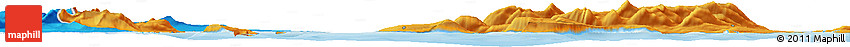 Political Horizon Map of the Area around 69° 2' 31" N, 16° 13' 30" E