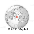 Outline Map of the Area around 69° 2' 31" N, 16° 55' 29" W, rectangular outline