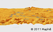 Political Panoramic Map of the area around 69° 2' 31" N, 18° 46' 29" E