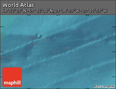 Satellite Map of the Area around 69° 2' 31" N, 21° 10' 29" W