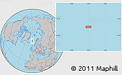 Gray Location Map of the area around 69° 2' 31" N, 2° 28' 30" W