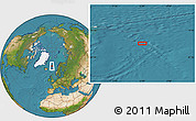 Satellite Location Map of the area around 69° 2' 31" N, 2° 28' 30" W