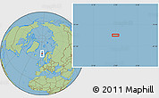 Savanna Style Location Map of the area around 69° 2' 31" N, 3° 28' 30" E