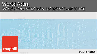 Physical Panoramic Map of the Area around 69° 2' 31" N, 40° 1' 29" E