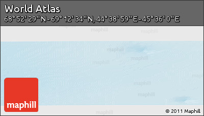 Physical Panoramic Map of the Area around 69° 2' 31" N, 45° 7' 30" E