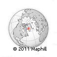 Outline Map of the Area around 69° 2' 31" N, 52° 37' 30" W, rectangular outline