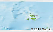 Physical 3D Map of Kronprinsen Ejland