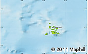 Physical Map of Kronprinsen Ejland