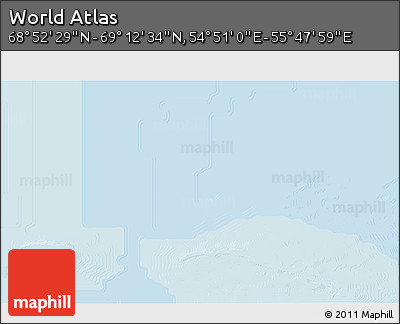 Political 3D Map of the Area around 69° 2' 31" N, 55° 19' 30" E
