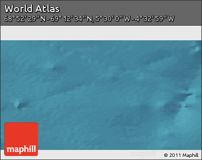 Satellite 3D Map of the Area around 69° 2' 31" N, 5° 1' 30" W