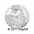 Outline Map of the Area around 69° 2' 31" N, 74° 52' 30" E, rectangular outline