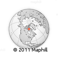 Outline Map of the Area around 69° 2' 31" N, 85° 46' 30" W, rectangular outline