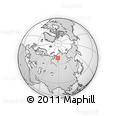 Outline Map of the Area around 69° 2' 31" N, 88° 28' 29" E, rectangular outline