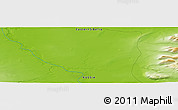 Physical Panoramic Map of the area around 69° 2' 31" N, 89° 19' 29" E