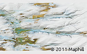 Satellite 3D Map of the area around 69° 2' 31" N, 94° 25' 30" E