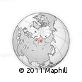 Outline Map of the Area around 69° 20' 26" N, 101° 13' 29" E, rectangular outline