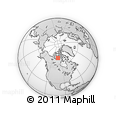 Outline Map of the Area around 69° 20' 26" N, 101° 4' 29" W, rectangular outline