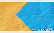 Political 3D Map of the area around 69° 20' 26" N, 106° 19' 29" E