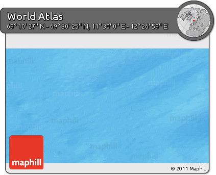 Physical 3D Map of the Area around 69° 20' 26" N, 11° 58' 29" E