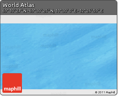 Physical 3D Map of the Area around 69° 20' 26" N, 11° 58' 29" E