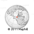 Outline Map of the Area around 69° 20' 26" N, 125° 43' 29" W, rectangular outline