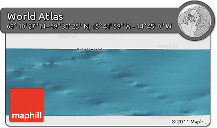 Satellite Panoramic Map of the Area around 69° 20' 26" N, 15° 13' 29" W