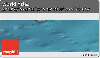 Satellite Panoramic Map of the Area around 69° 20' 26" N, 15° 13' 29" W