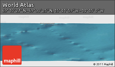 Satellite Panoramic Map of the Area around 69° 20' 26" N, 15° 13' 29" W