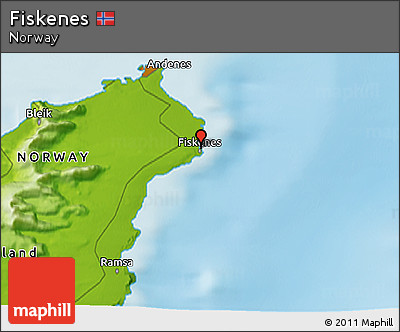 Physical 3D Map of Fiskenes