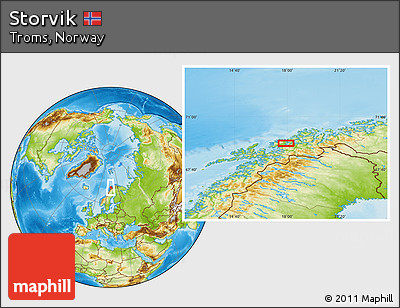 Physical Location Map of Storvik