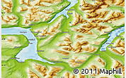 Physical Map of Nordkjosbotn