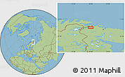Savanna Style Location Map of the area around 69° 20' 26" N, 30° 40' 29" E