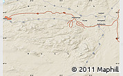 Shaded Relief Map of the area around 69° 20' 26" N, 30° 40' 29" E