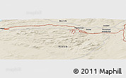 Shaded Relief Panoramic Map of the area around 69° 20' 26" N, 30° 40' 29" E