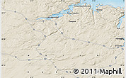Shaded Relief Map of the area around 69° 20' 26" N, 32° 22' 30" E