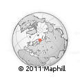 Outline Map of the Area around 69° 20' 26" N, 38° 19' 30" E, rectangular outline