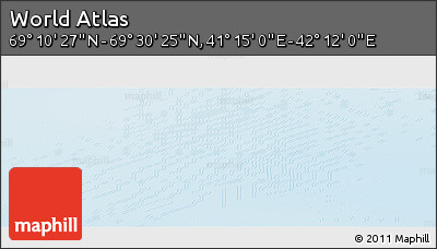 Physical Panoramic Map of the Area around 69° 20' 26" N, 41° 43' 30" E