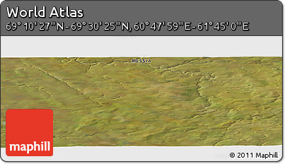 Satellite Panoramic Map of the Area around 69° 20' 26" N, 61° 16' 29" E