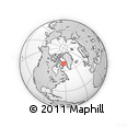 Outline Map of the Area around 69° 20' 26" N, 63° 40' 30" W, rectangular outline
