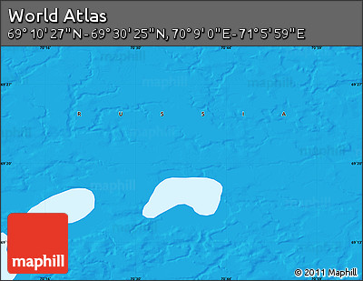 Political Map of the Area around 69° 20' 26" N, 70° 37' 30" E
