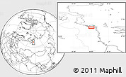 Blank Location Map of the area around 69° 20' 26" N, 85° 4' 29" E