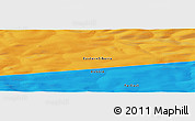 Political Panoramic Map of the area around 69° 38' 15" N, 107° 10' 30" E