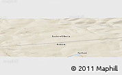 Shaded Relief Panoramic Map of the area around 69° 38' 15" N, 107° 10' 30" E