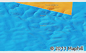 Political 3D Map of the area around 69° 38' 15" N, 108° 52' 30" E