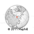 Outline Map of the Area around 69° 38' 15" N, 123° 19' 29" E, rectangular outline