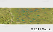 Satellite Panoramic Map of the area around 69° 38' 15" N, 151° 13' 29" W